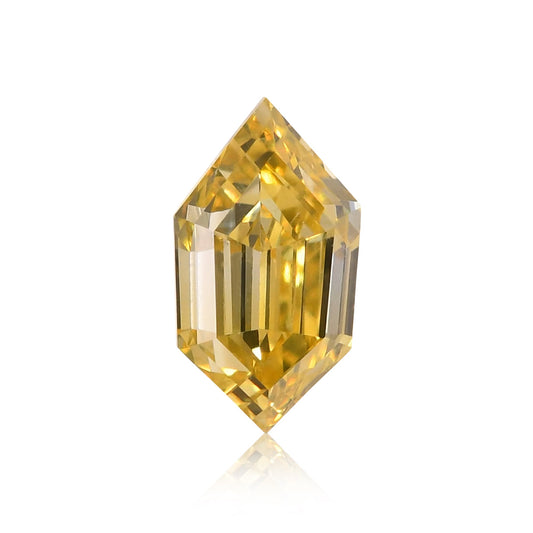 0,22 Karat Fancy Intense Yellow Hexagonal Diamond (VS2) GIA