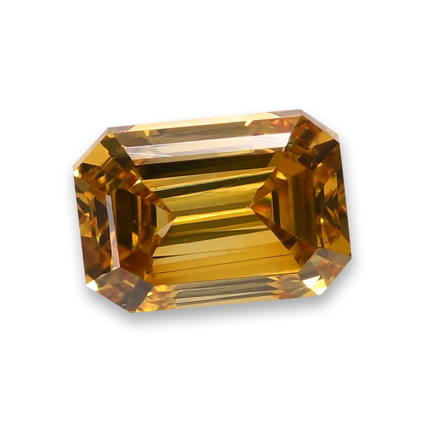 0.25 Carat Fancy Deep Yellow Emerald Diamond (VS2) GIA