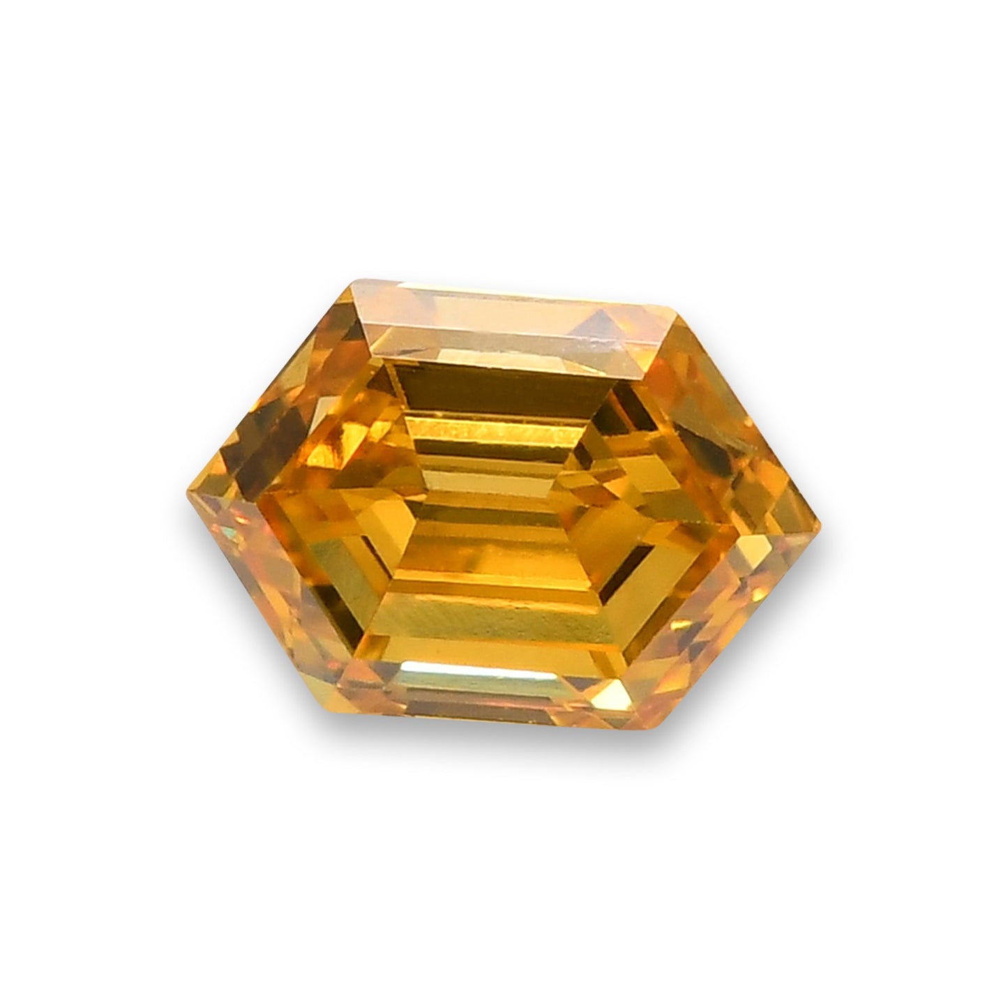 0.17 Carat Fancy Intense Yellow Hexagonal  Diamond (VS2) GIA