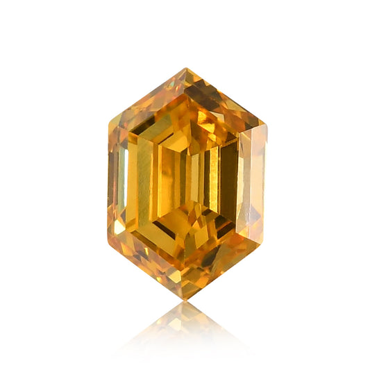 0,17 Karat Fancy Intense Yellow Hexagonal Diamond (VS2) GIA