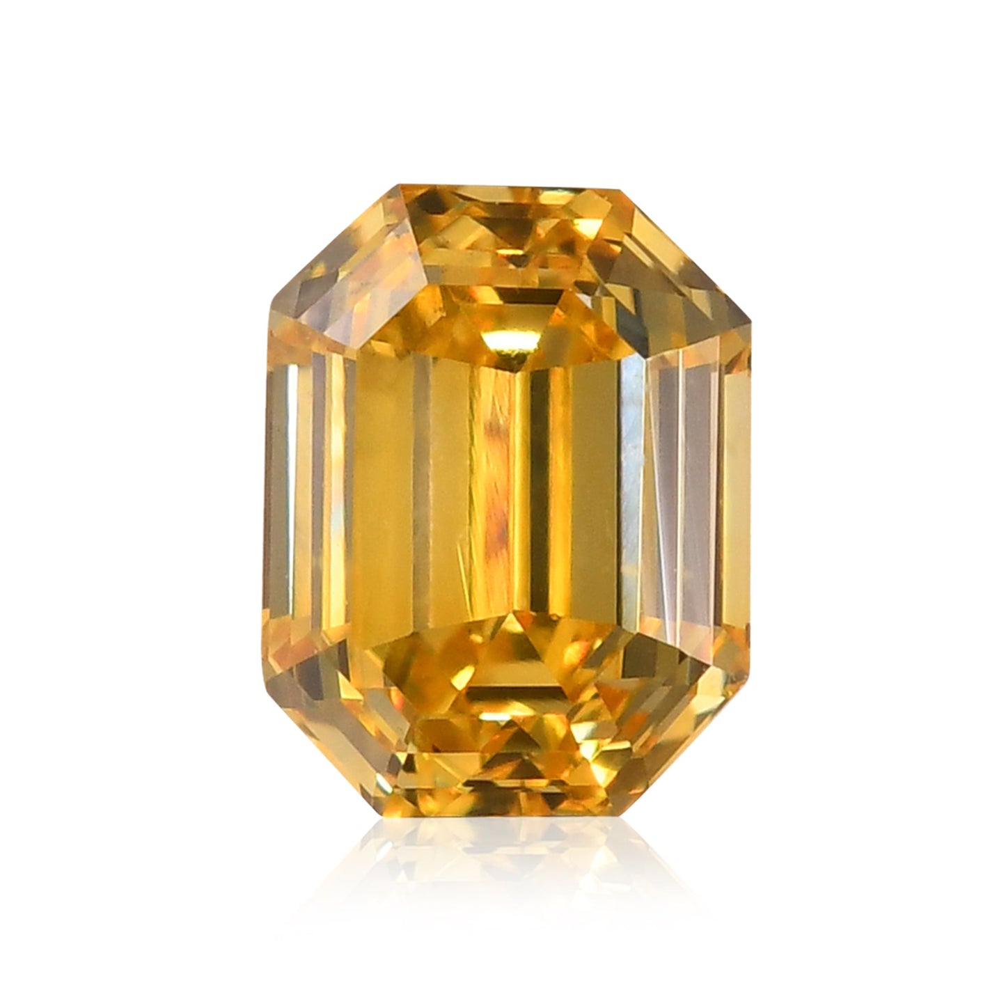 0.25 Carat Fancy Vivid Yellow Emerald Diamond (VS1) GIA
