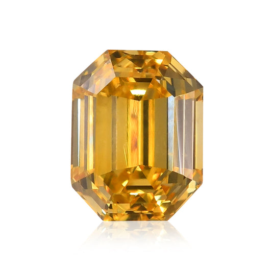 0,25 Karat Fancy Vivid Yellow Smaragd-Diamant (VS1) GIA
