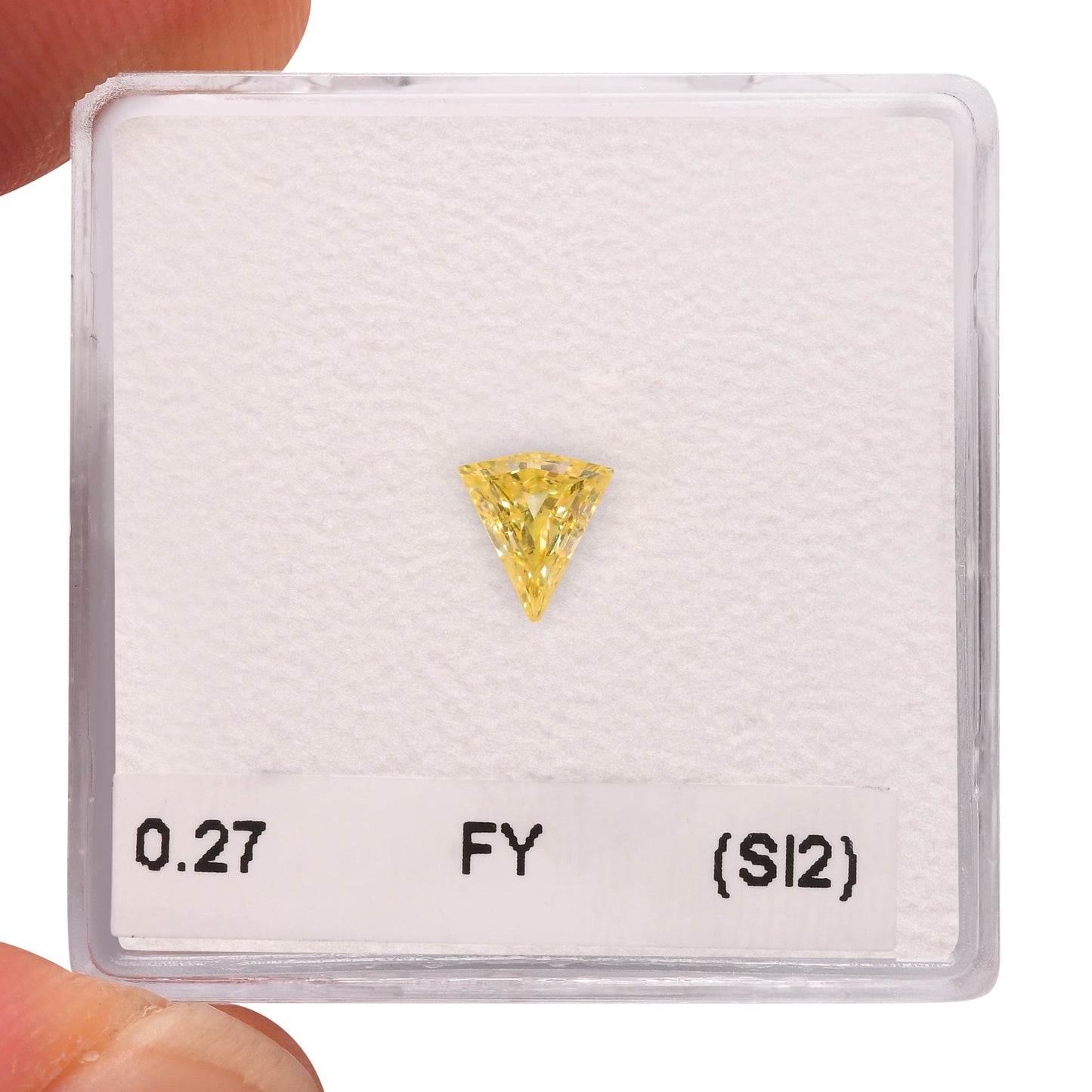 0.27 Carat Fancy Yellow KITE Diamond (SI2) GIA