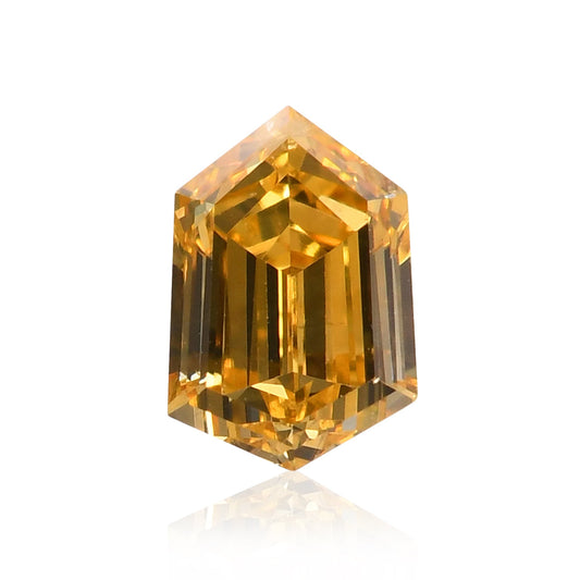 0,21 Karat Fancy Intense Orange Yellow Hexagonal Diamond (VS2) GIA