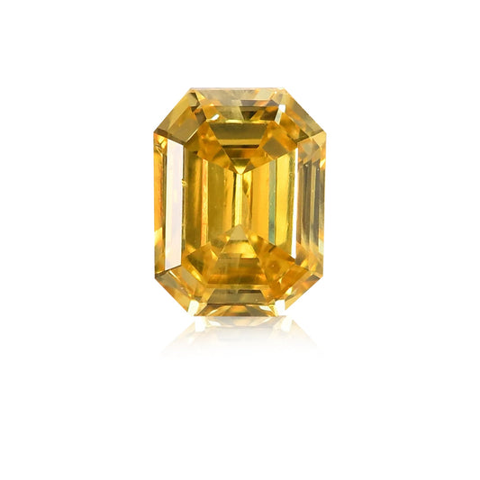 0,18 Karat Fancy Vivid Yellow Emerald Diamond (SI) GIA
