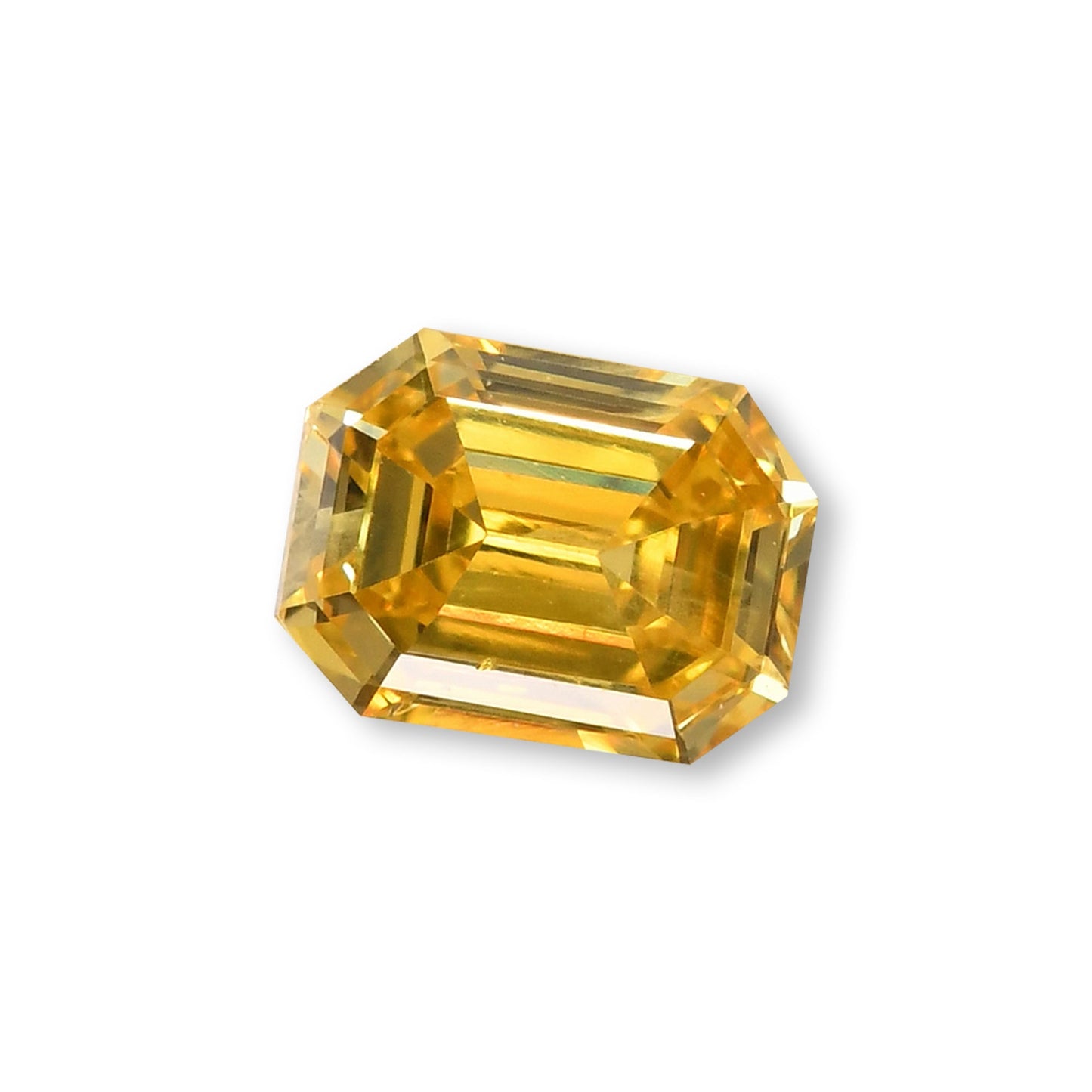 0.18 Carat Fancy Vivid Yellow Emerald Diamond (SI) GIA