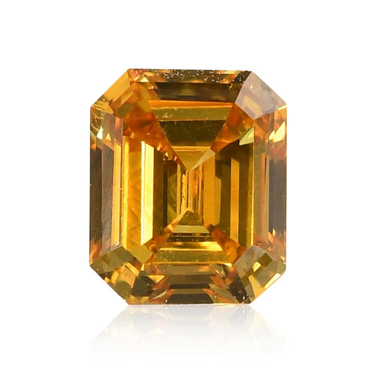 0,19 Karat Fancy Deep Orange Yellow Emerald Diamond (VS) GIA