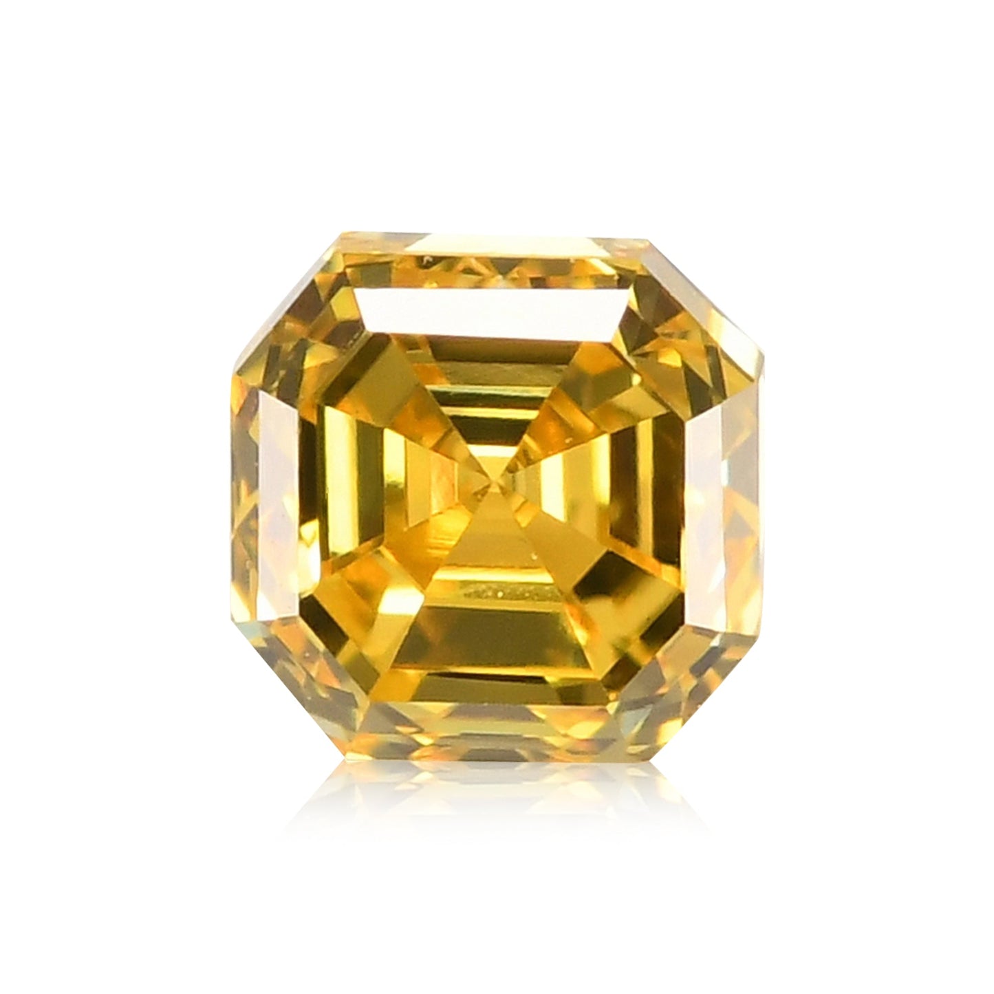 0.18 Carat Fancy Vivid Yellow Radiant Diamond (VS1) GIA