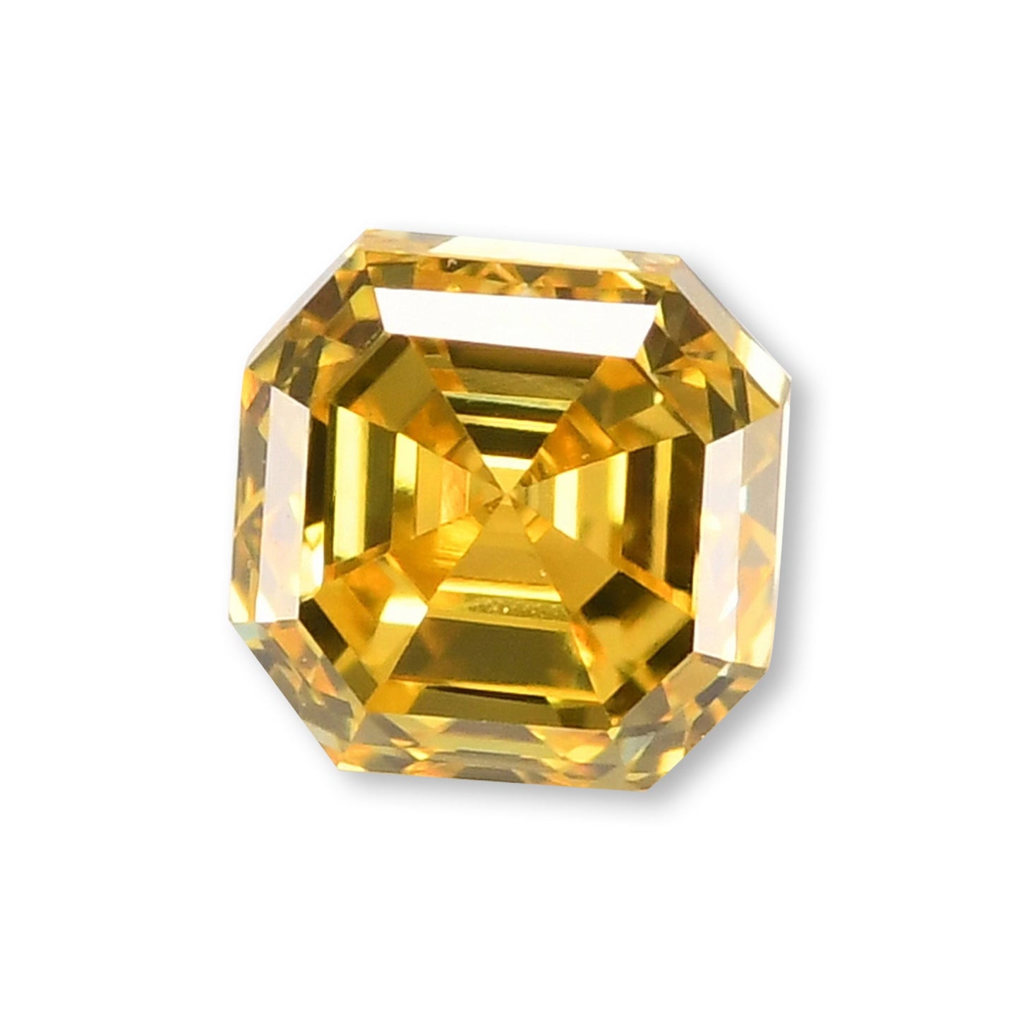 0.18 Carat Fancy Vivid Yellow Radiant Diamond (VS1) GIA