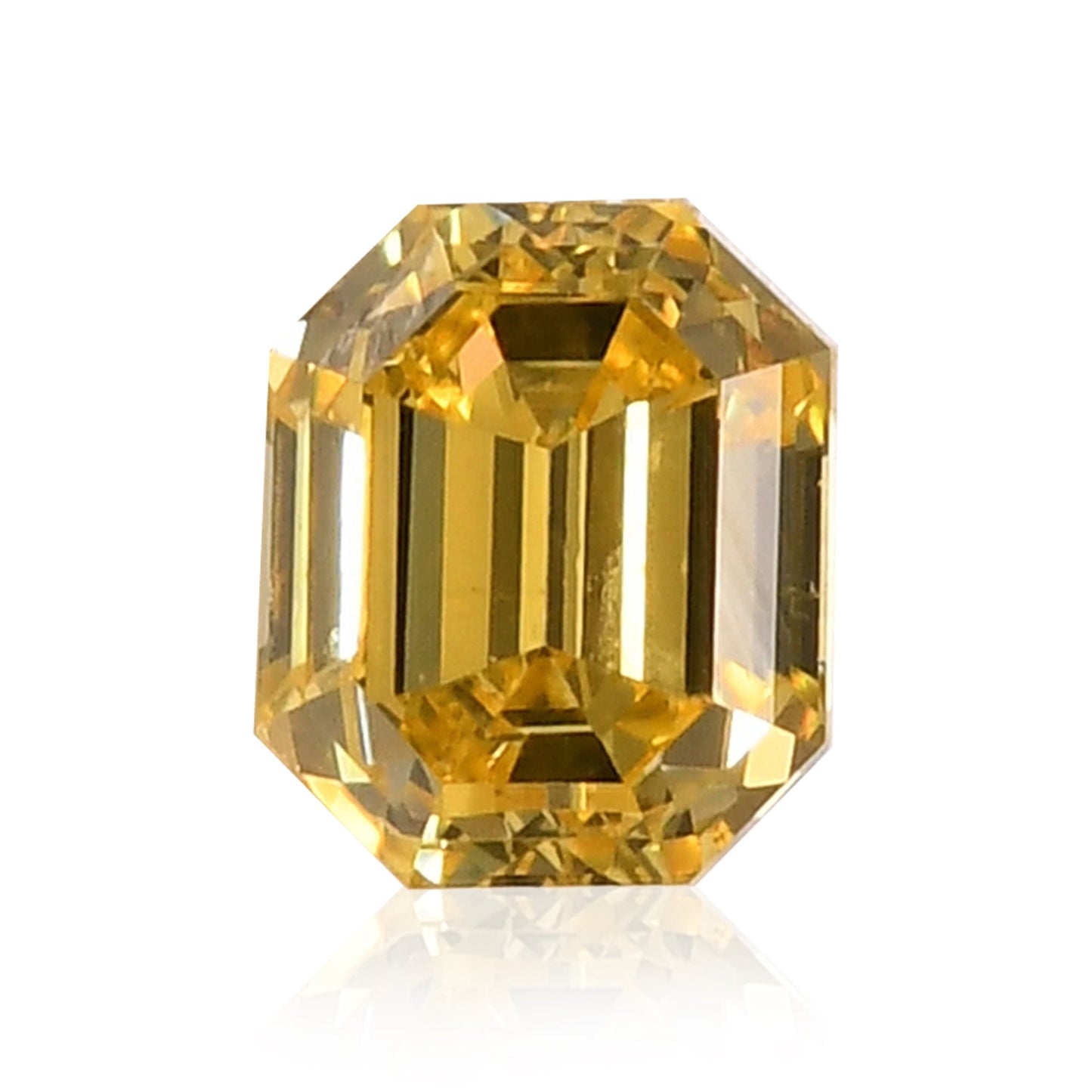 0,13 Karat Fancy Intense Yellow Emerald Diamond (VS1) GIA