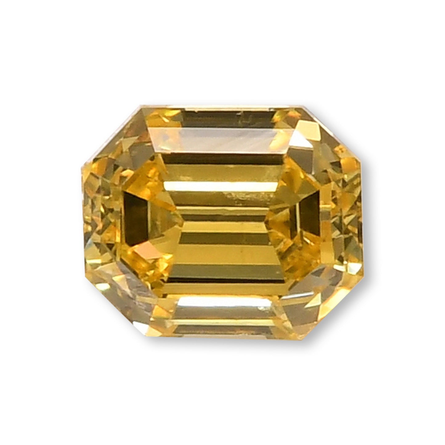 0,13 Karat Fancy Intense Yellow Emerald Diamond (VS1) GIA