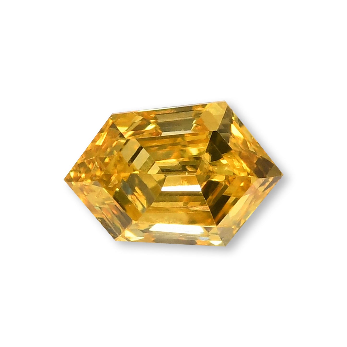 0.18 Carat Fancy Vivid Yellow Hexagonal  Diamond (SI1) GIA