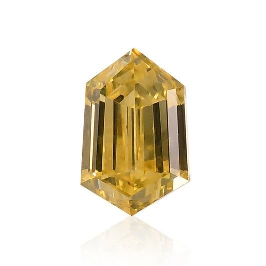 0,14 Karat Fancy Intense Yellow Hexagonal Diamond (VS2) GIA