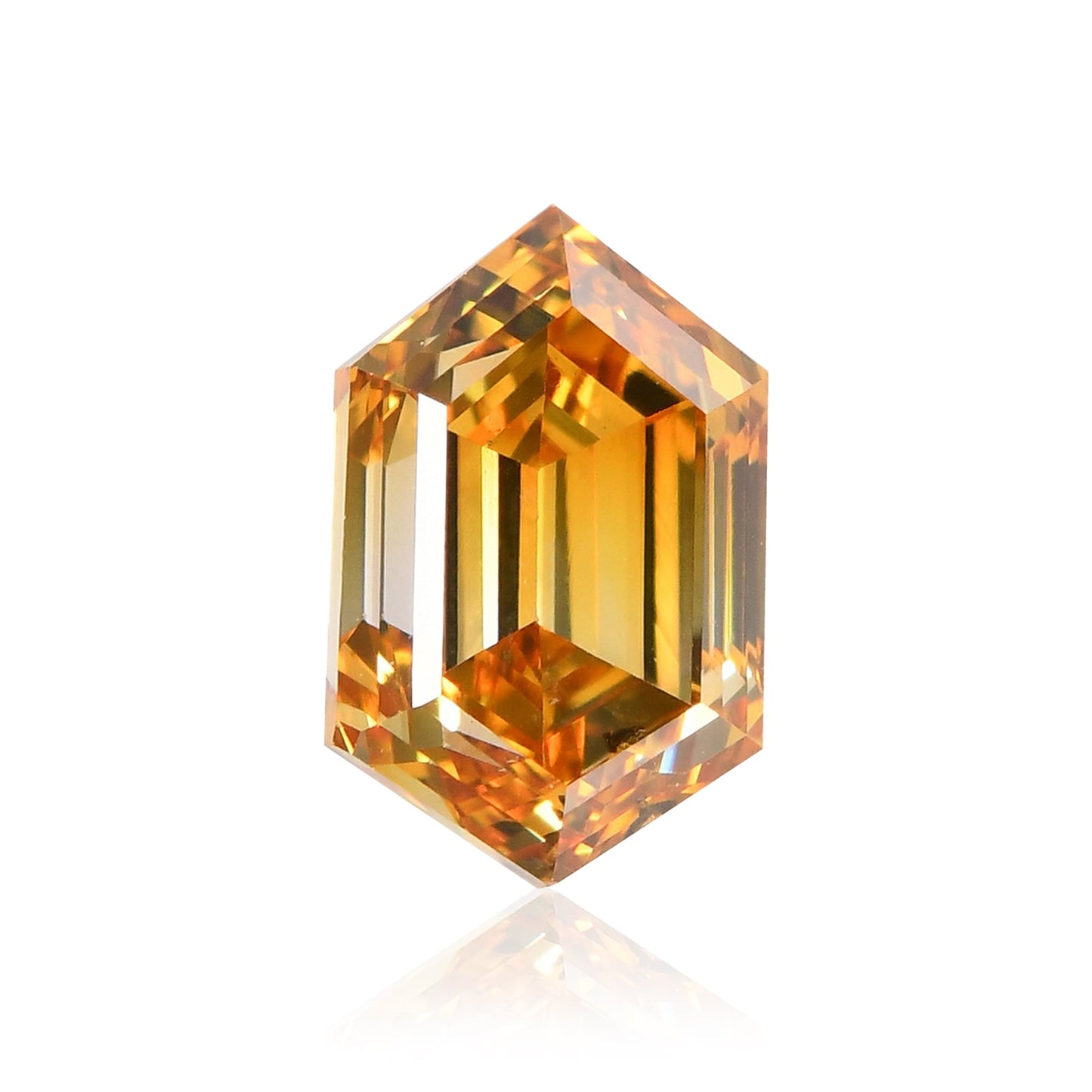 0,45 Karat Fancy Deep Brownish Orange Yellow Kite-Diamant (VS2) GIA