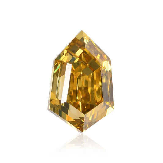 0,28 Karat Fancy Deep Brownish Yellow Kite-Diamant (VS2) GIA