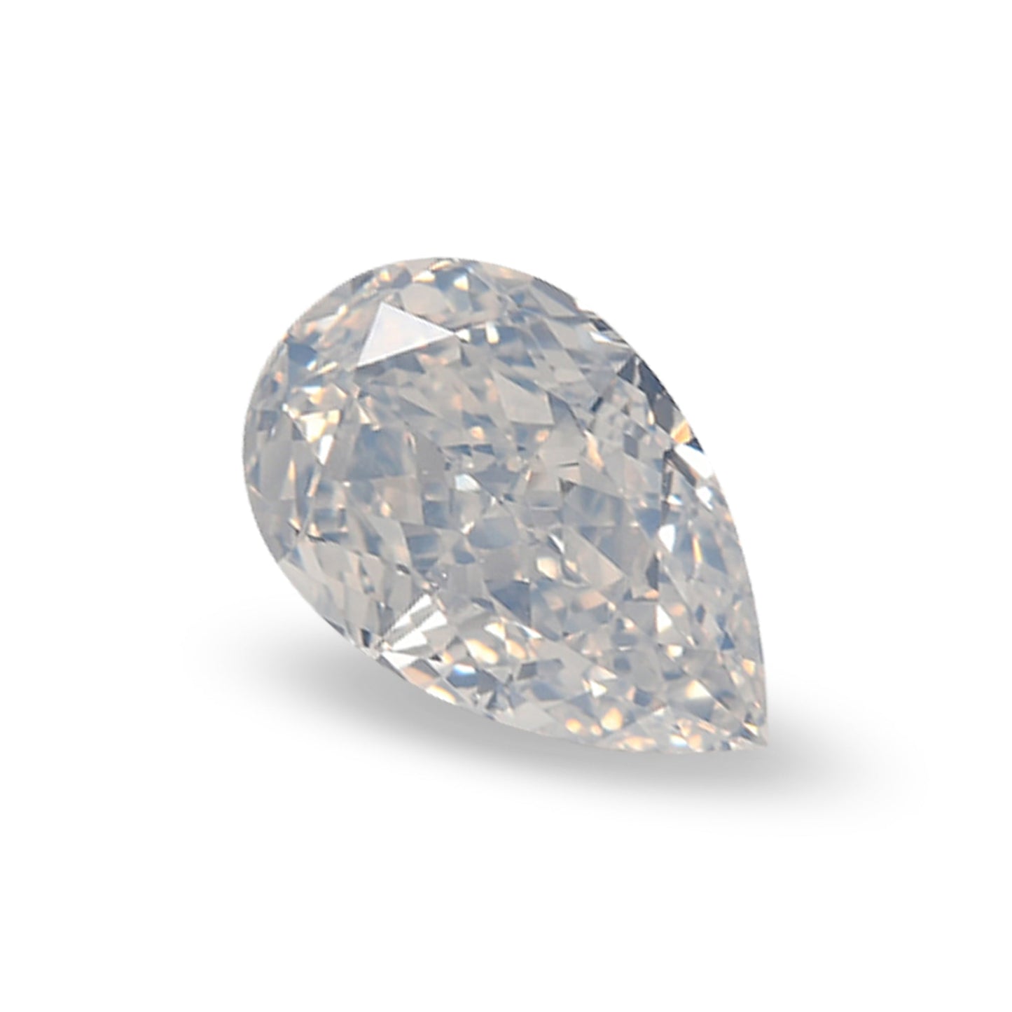 0,57 Karat Fancy White Birnenförmiger Diamant I1 GIA