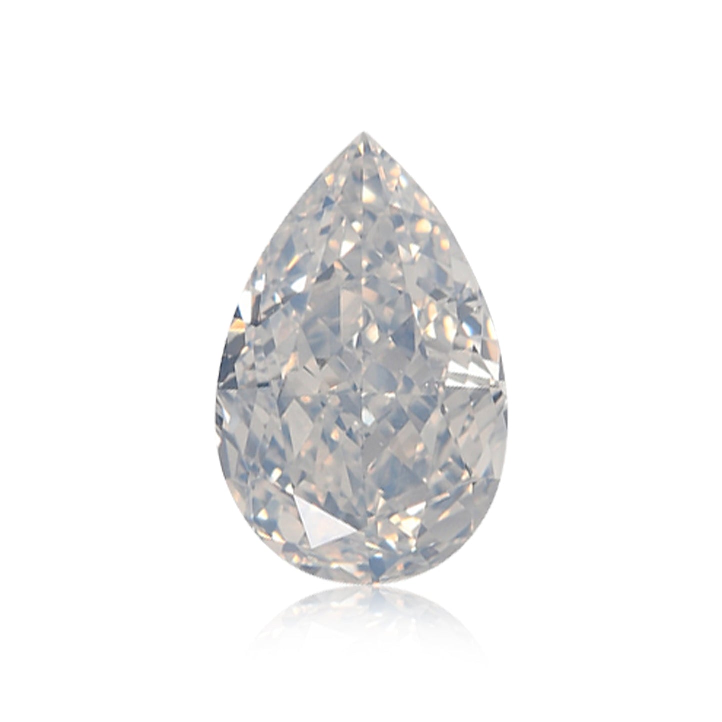 0,57 Karat Fancy White Birnenförmiger Diamant I1 GIA