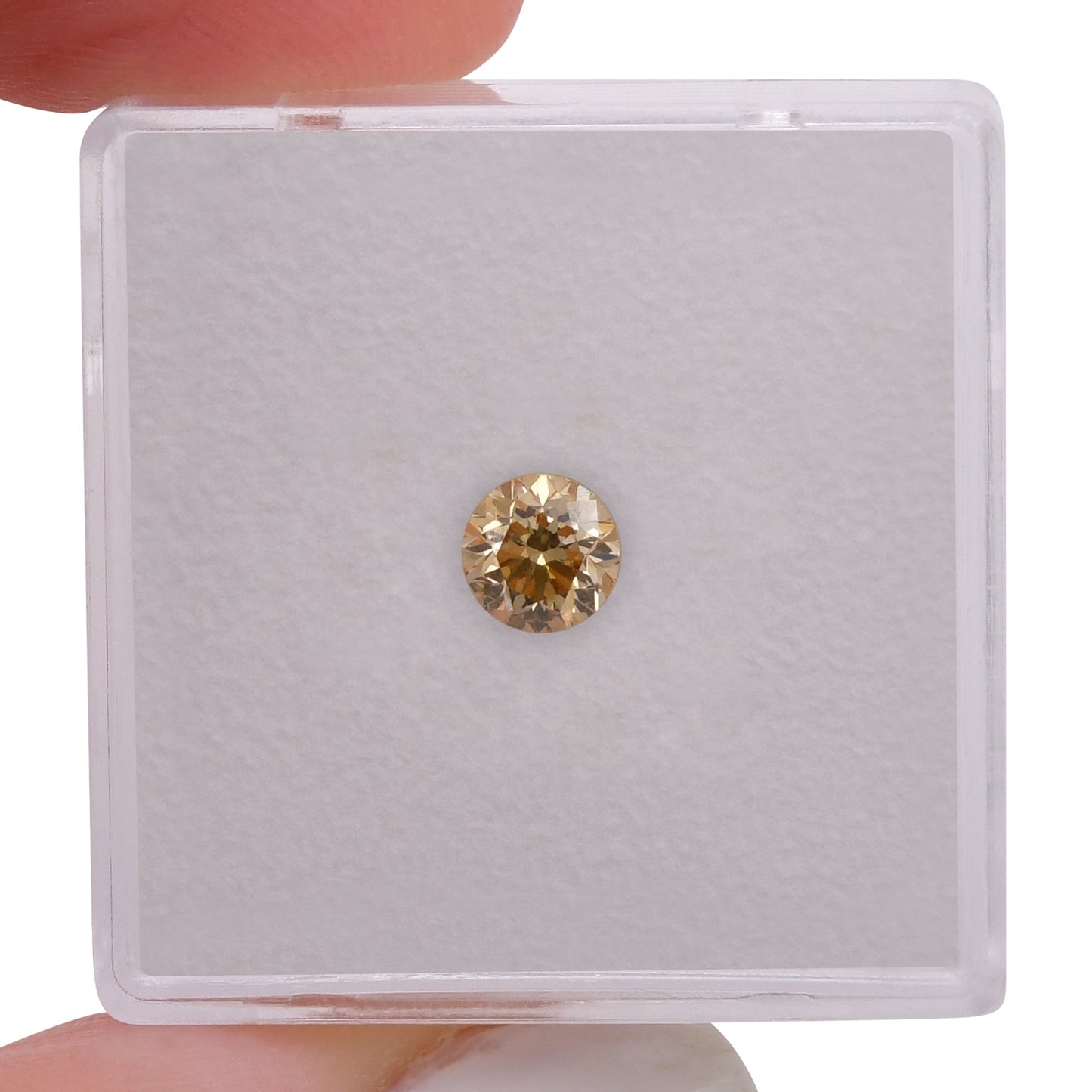 0,50 Karat Fancy Brownish Yellow Round Brilliant SI1 GIA