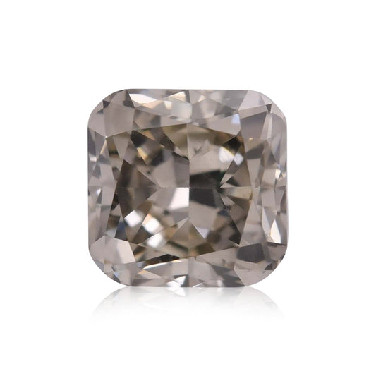 0,41 Karat Fancy Dark Green Gray Cushion Diamond SI1 GIA