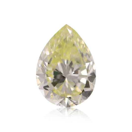 0,47 Karat hellgrüner gelber Birnendiamant VS2 GIA