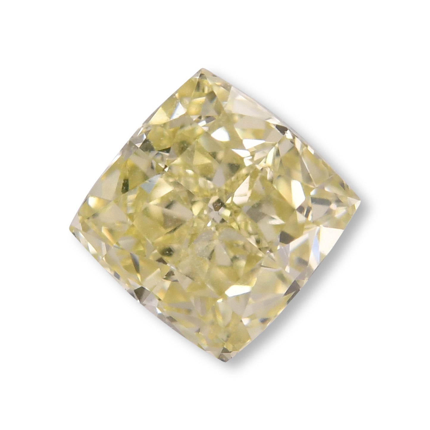 1.10 Carat Fancy Light Brownish Greenish Yellow Cushion Diamond VS1 GIA