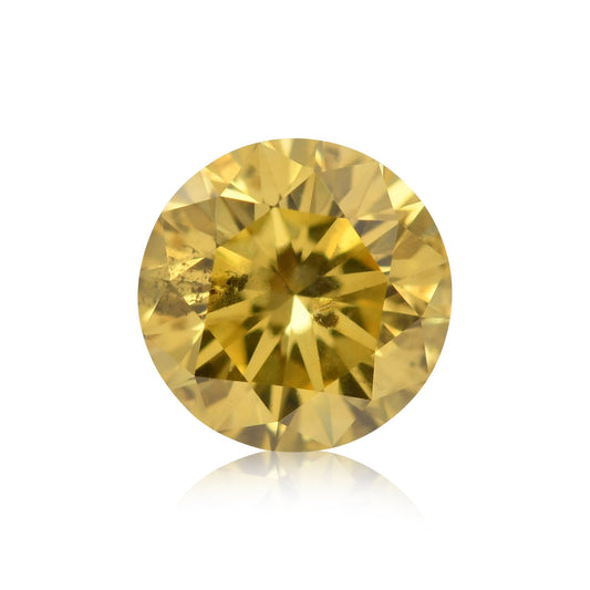 0,36 Karat Fancy Deep Yellow Brillant (I1) GIA