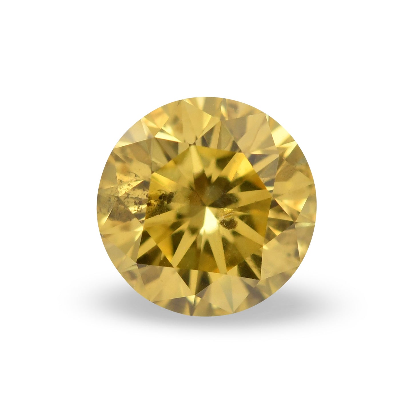 0,36 Karat Fancy Deep Yellow Brillant (I1) GIA