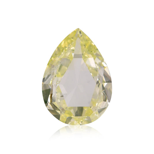 1,31 Karat Fancy Grün-Gelber Birnenförmiger Diamant I1 GIA