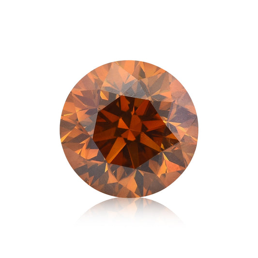1,00 Karat Fancy Deep Brownish Yellowish Orange Runder Brillanter Diamant SI2 GIA
