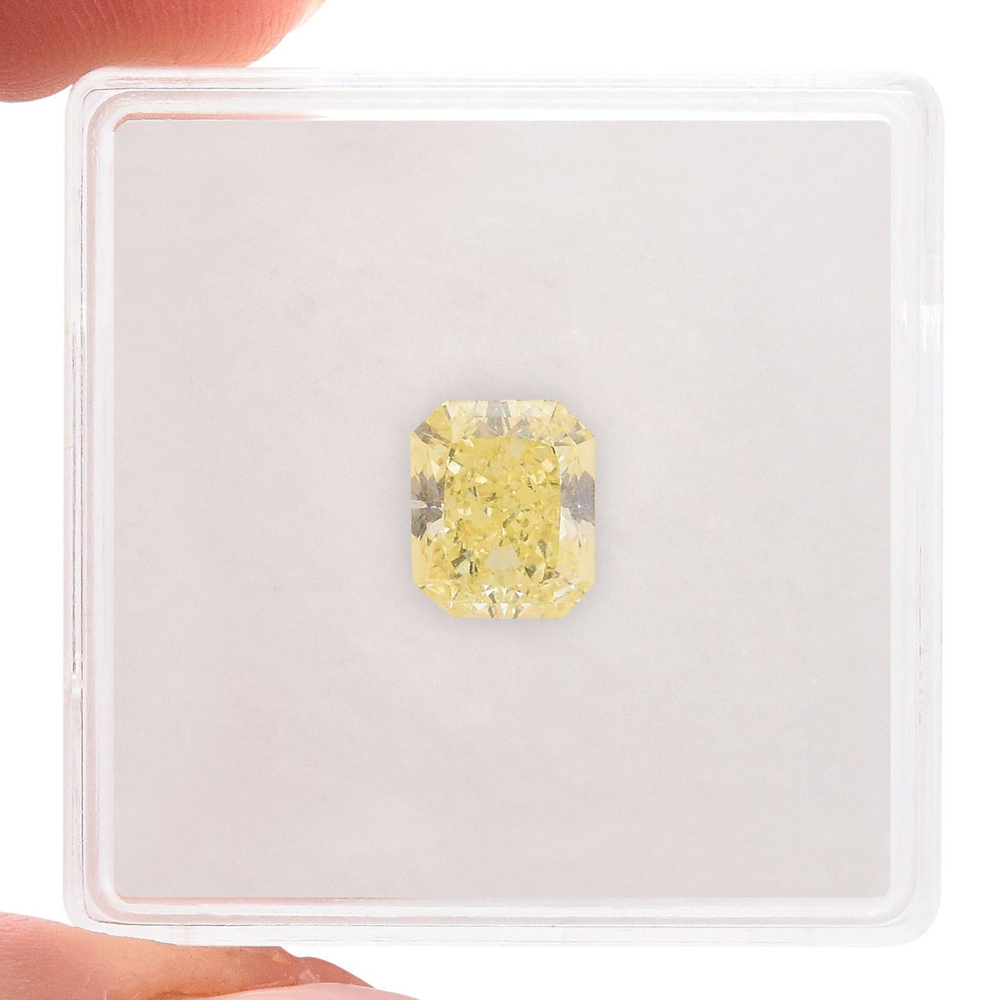 1.52 Carat Fancy Yellow Radiant Diamond VS2 GIA