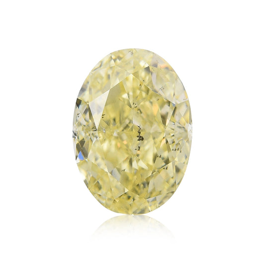 1,51 Karat Fancy Light Yellow Ovaler Diamant SI2 GIA