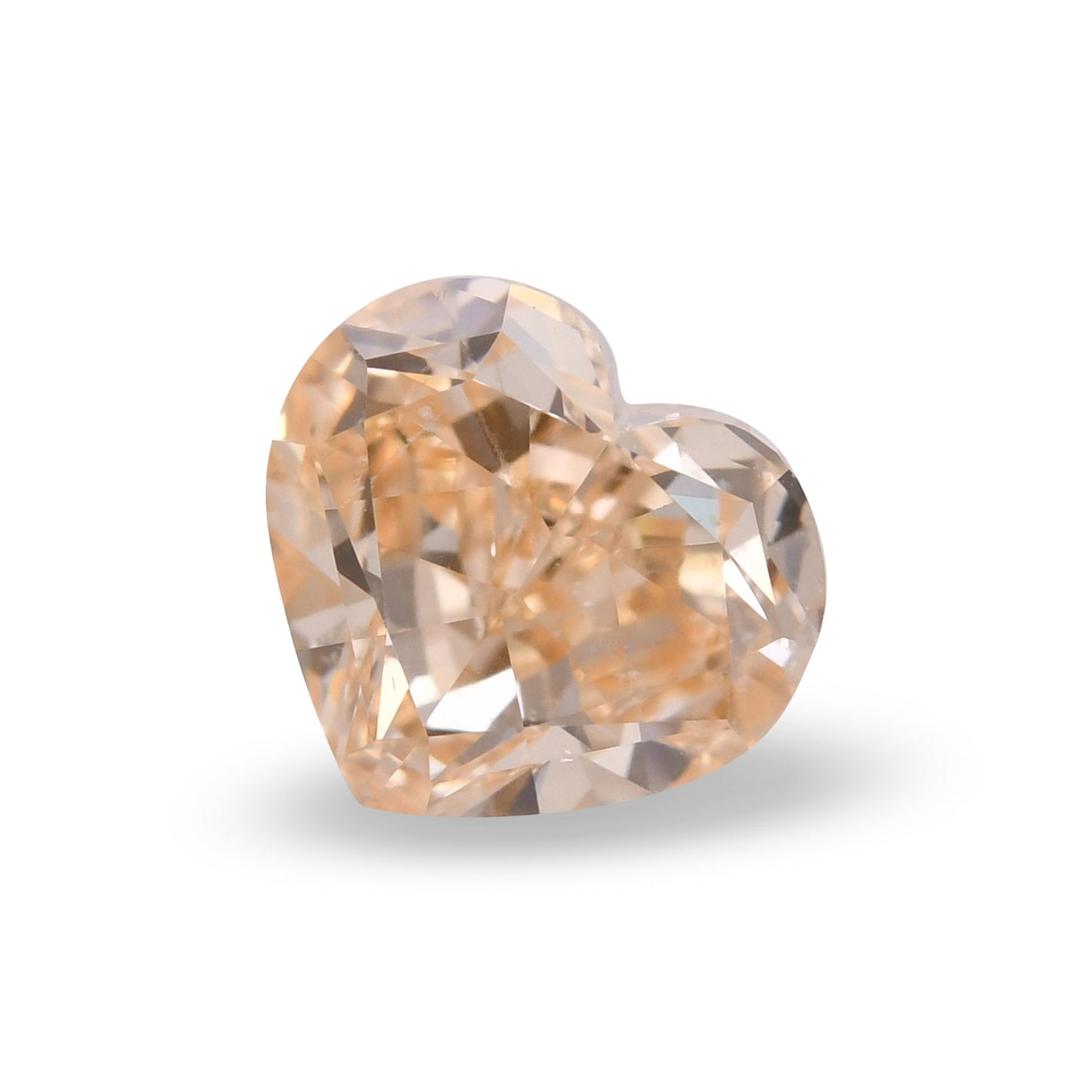 1.05 Carat Fancy Yellowish Orange HEART Diamond SI1 GIA