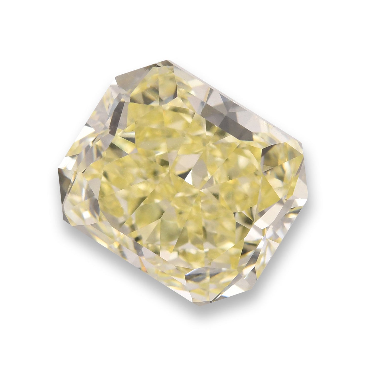 5,04 Karat Fancy Yellow Radiant IF GIA