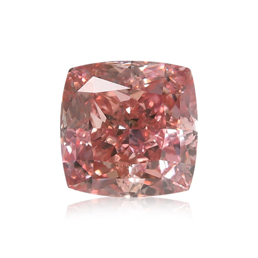 0.60 Carat Fancy Intense Pink Cushion Diamond VS2 GIA