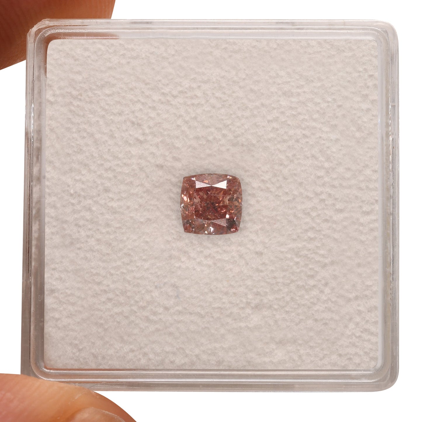 0,60 Karat Fancy Intense Pink Cushion Diamond VS2 GIA