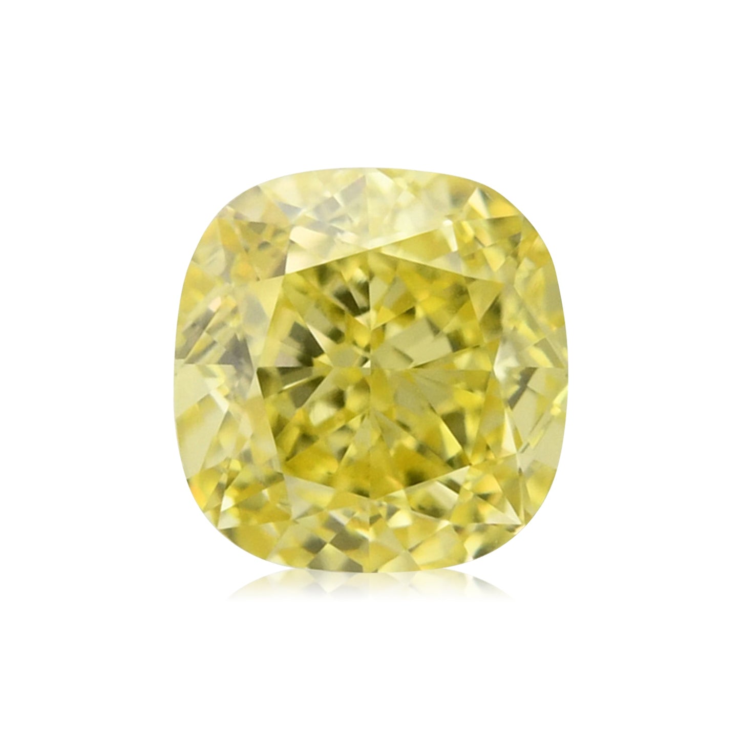 0,50 Karat Fancy Intense Yellow Cushion Diamond VS1 GIA