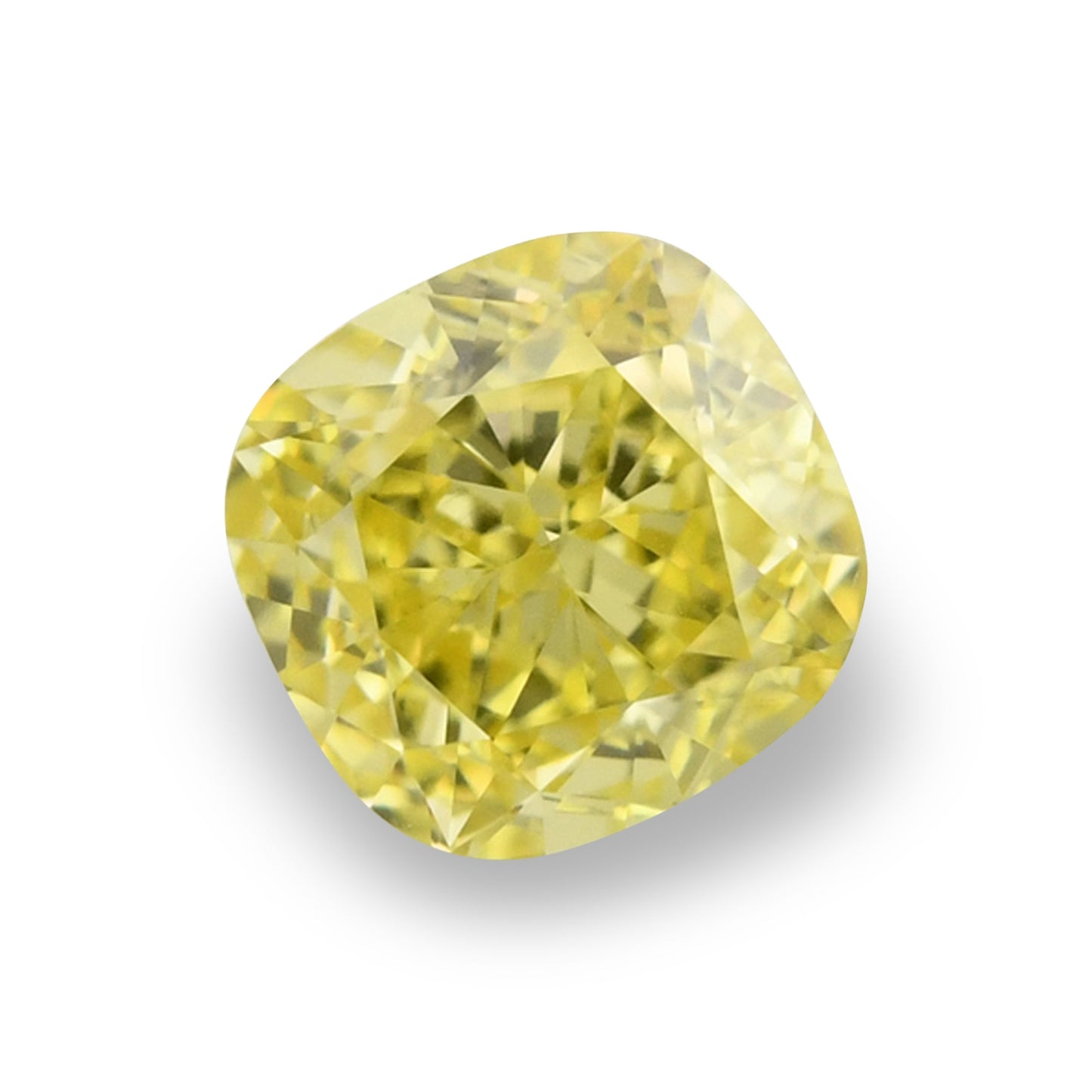 0,50 Karat Fancy Intense Yellow Cushion Diamond VS1 GIA