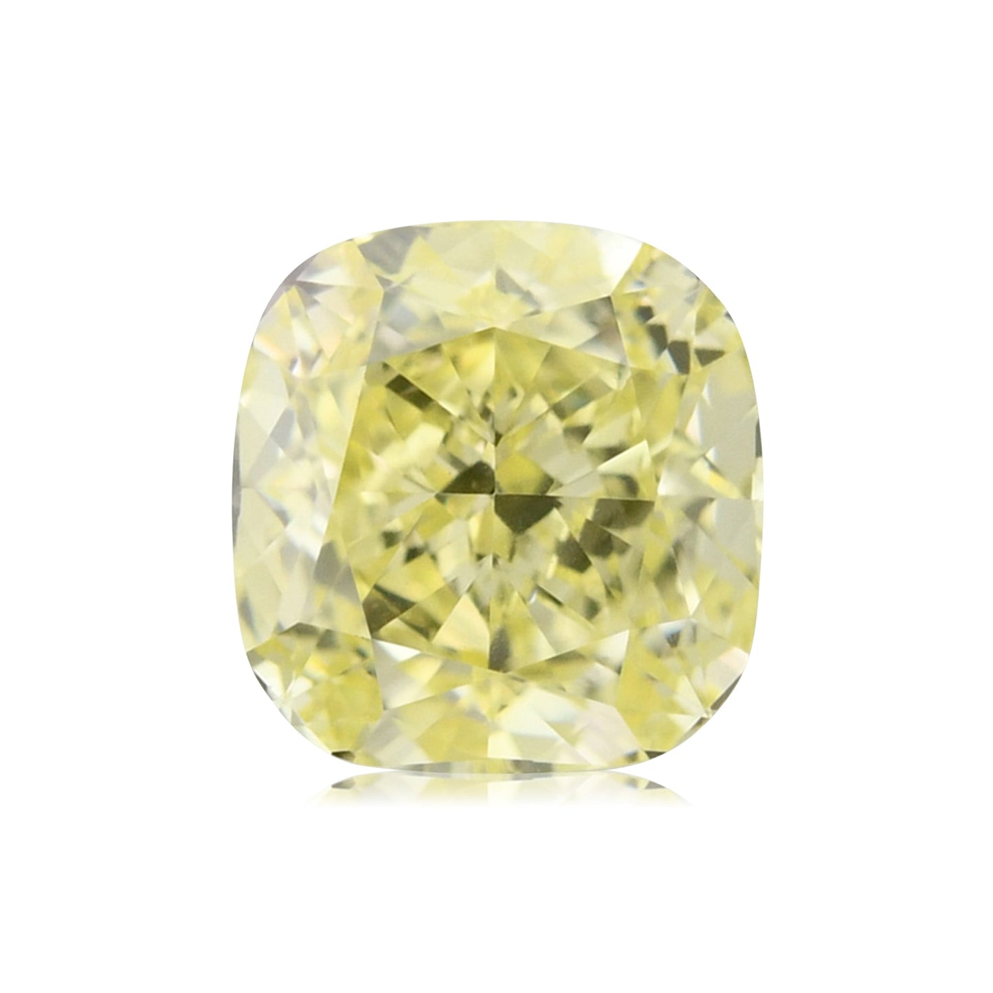 0,65 Karat Fancy Yellow Cushion Diamond VVS2 GIA
