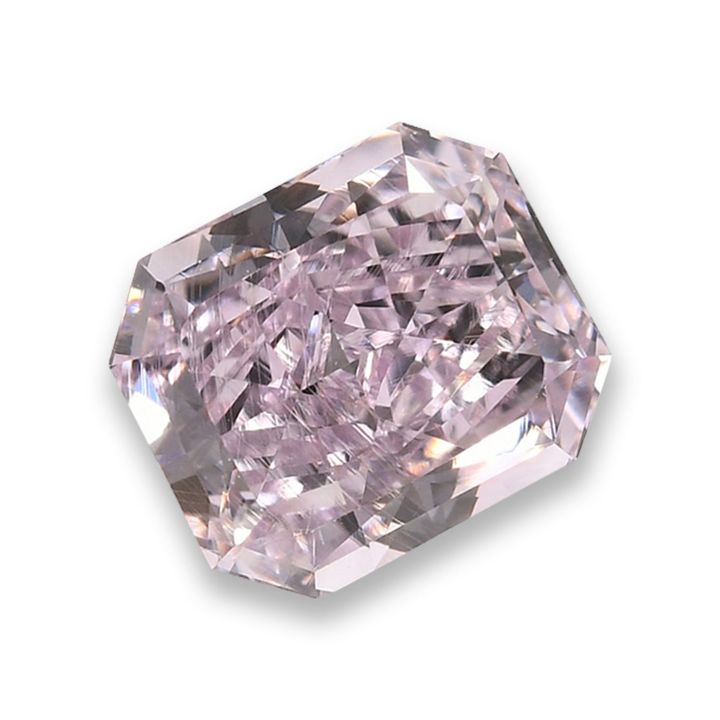 0,72 Karat Fancy Purple Pink Radiant Diamant VS2 GIA