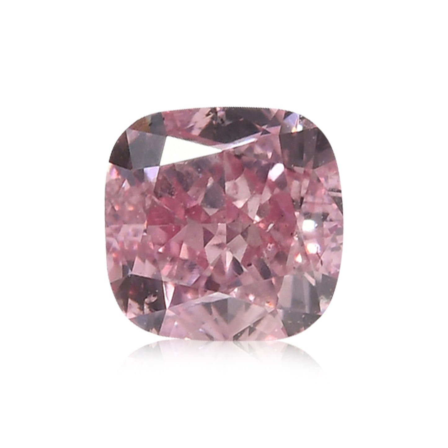 0,31 Karat Fancy Intense Purplish Pink Cushion Diamond SI1 GIA