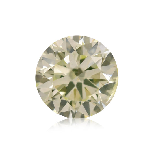 0,29 Karat Fancy Light Greenish Yellow Round Brilliant I1 GIA