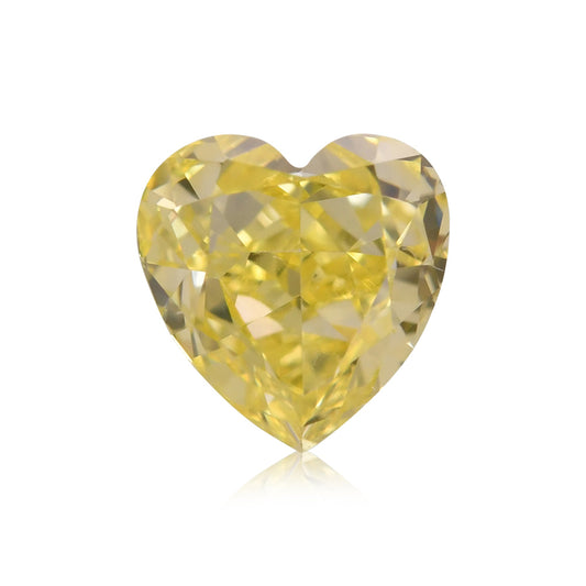 0,40 Karat Fancy Intense Yellow Heart Diamant VS2 GIA
