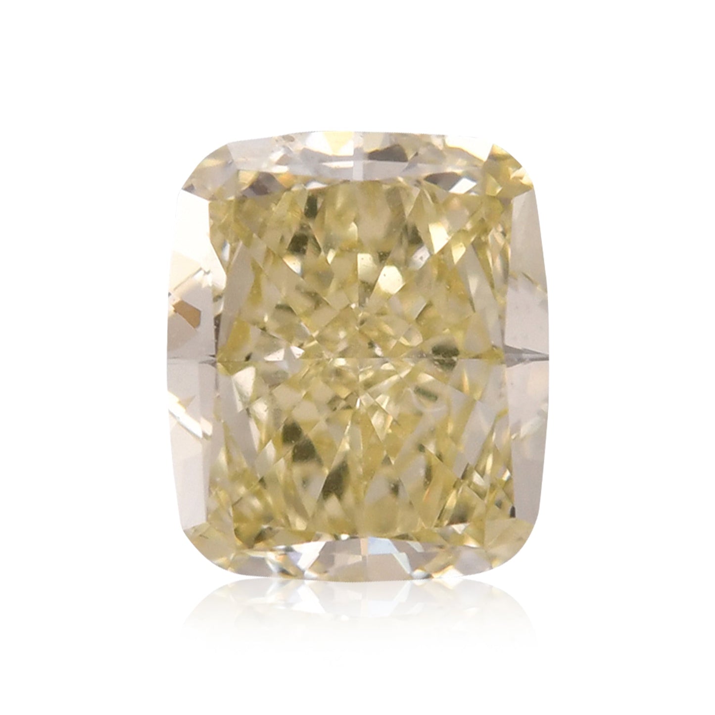 0,50 Karat Fancy Yellow Cushion Diamond VS1 GIA
