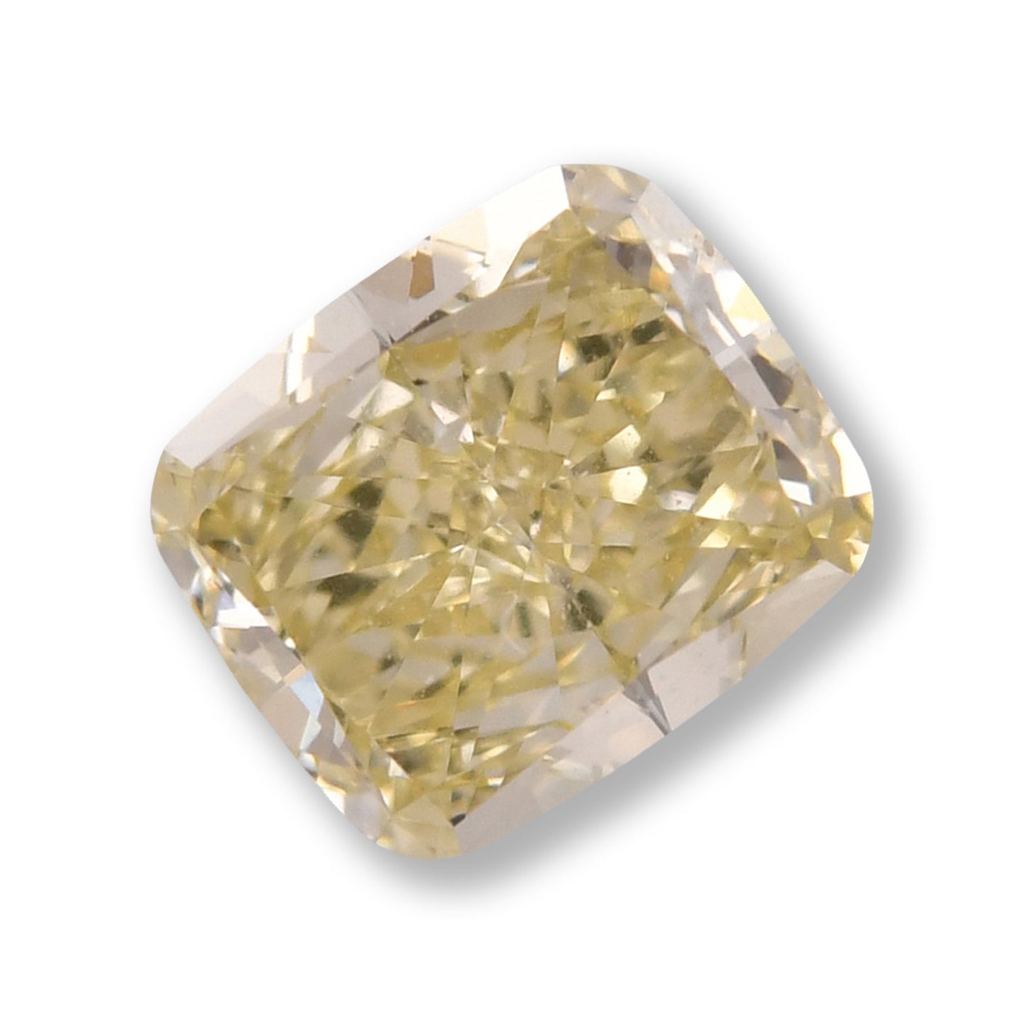 0,50 Karat Fancy Yellow Cushion Diamond VS1 GIA
