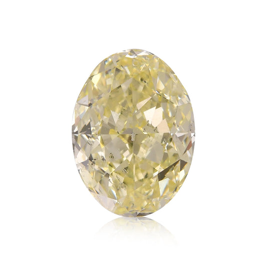 4,22 Karat Fancy Light Yellow Ovaler Diamant (SI1) GIA