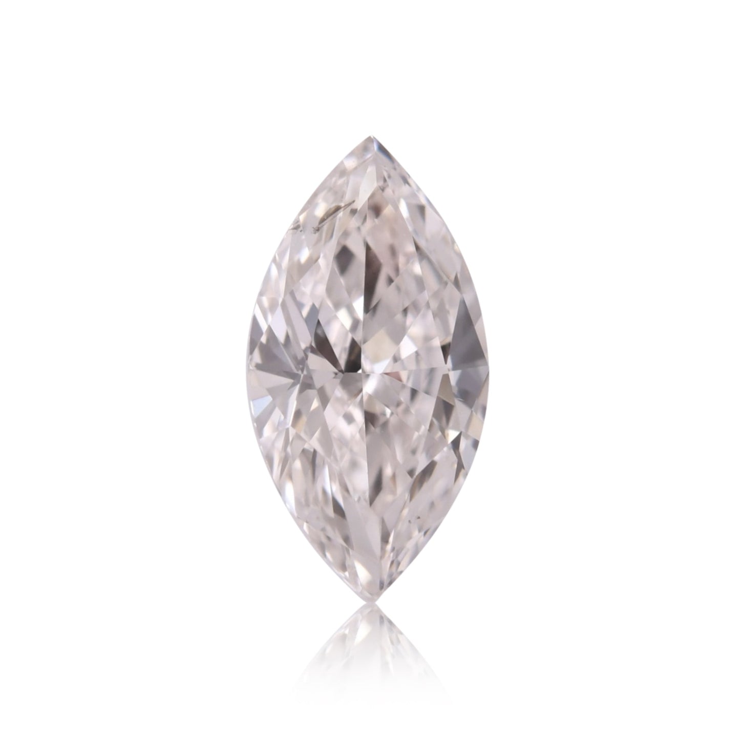 0.55 Carat Faint Pinkish Brown Marquise Diamond SI2 GIA