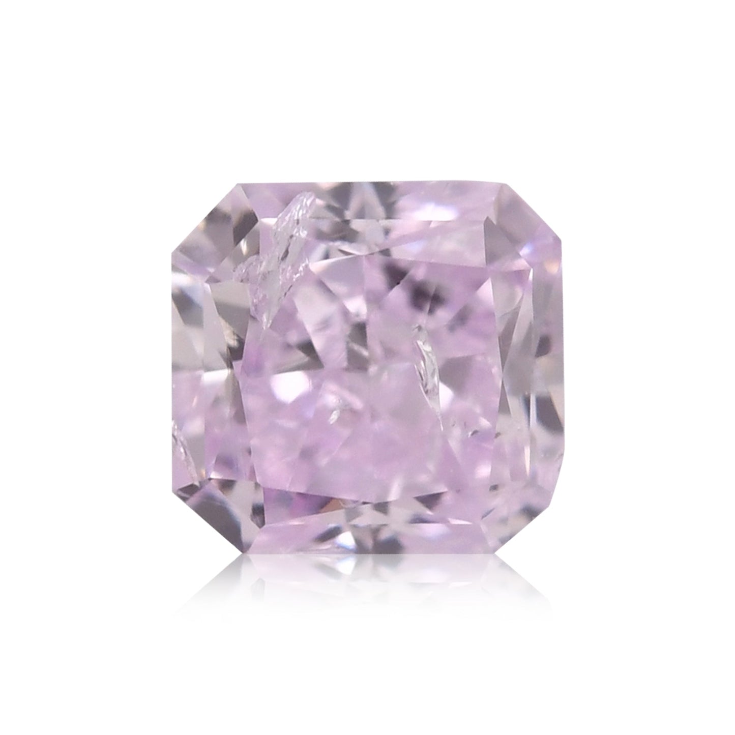 0,33 Karat Fancy Pinkish Purple Radiant (I2) GIA