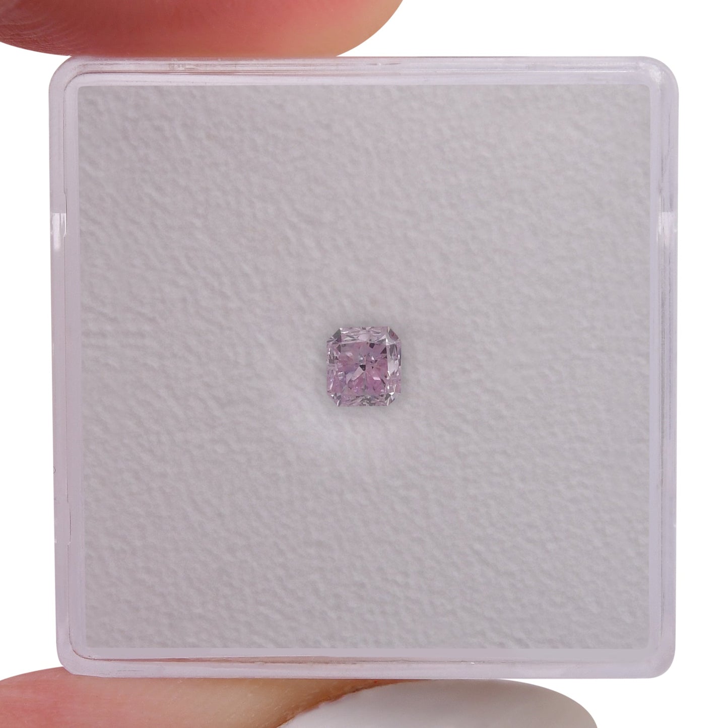 0.36 Carat Fancy Light Pinkish Purple Radiant Diamond SI2 GIA