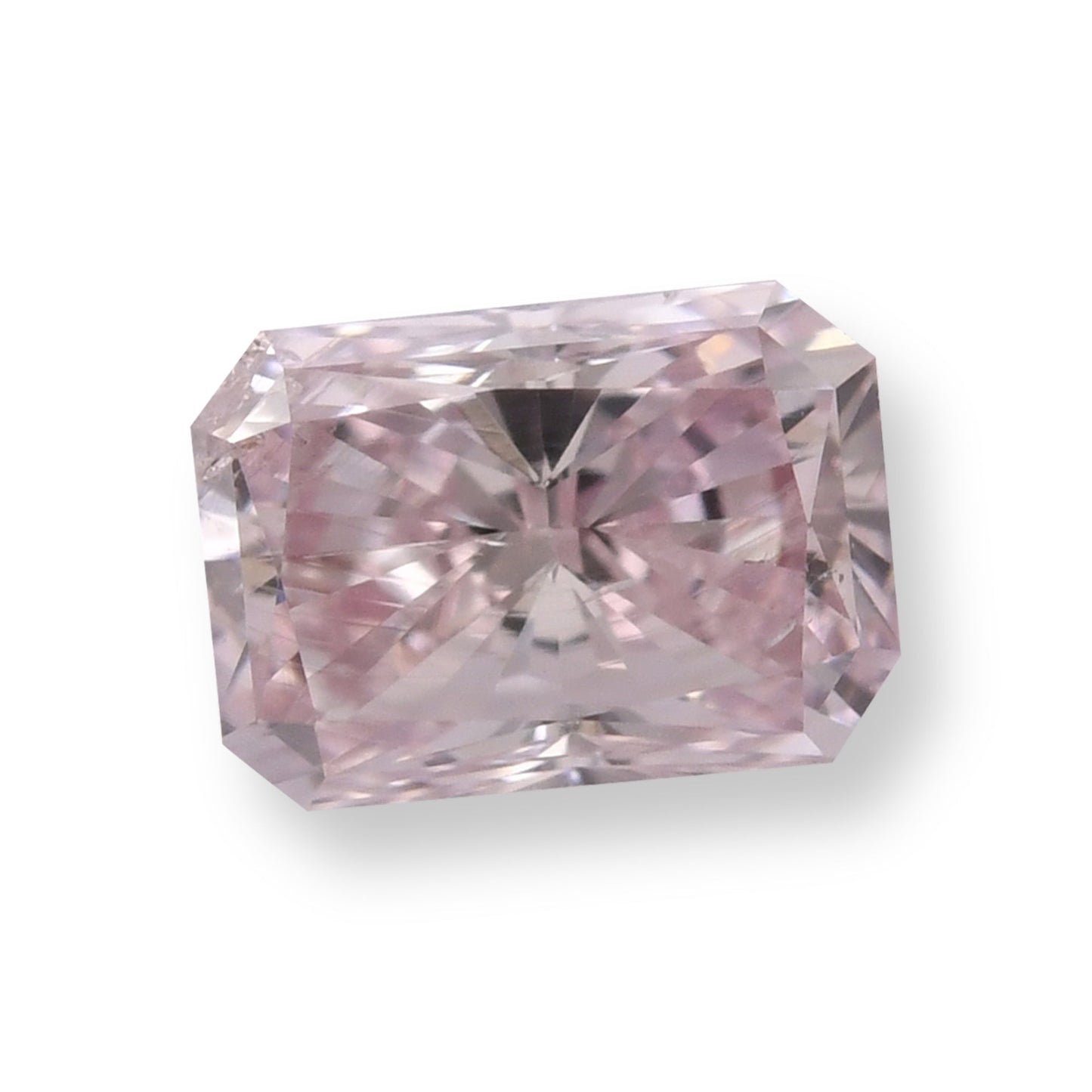 0.34 Carat Fancy Light Pink Radiant Diamond I1 GIA