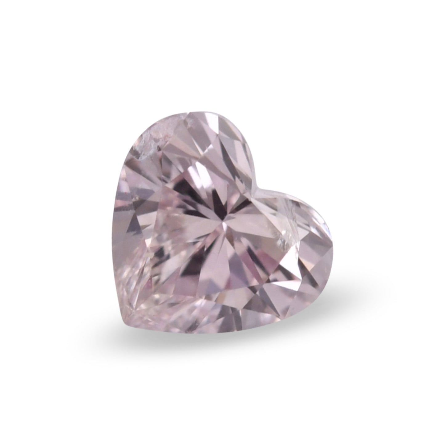 0.19 Carat Fancy Light Brown Pink HEART Diamond I2 GIA